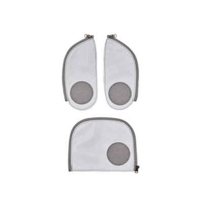 ergobag Schulranzen Reflex Zip-Set silver reflective 00822-80086-10 Sicherheitsset 3-tlg. (1-tlg), Durchgängiges Reflektormaterial