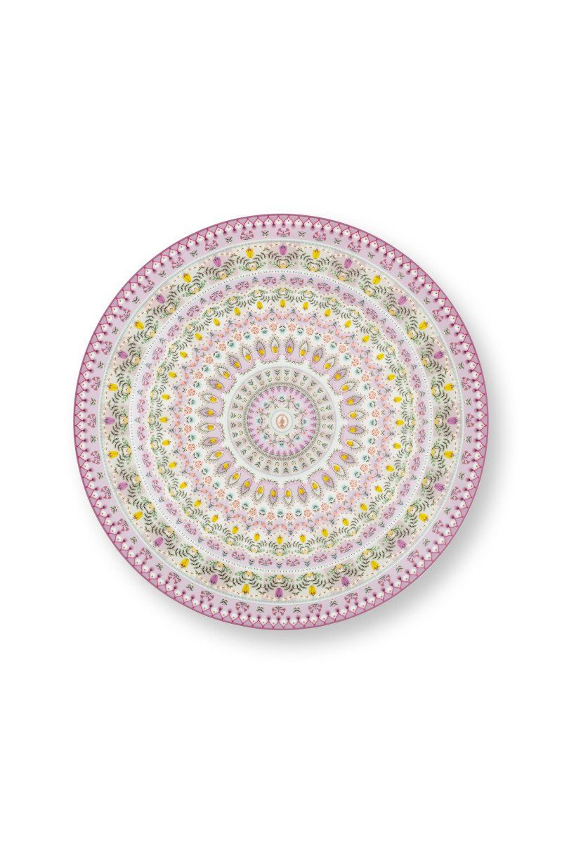 PiP Studio Speiseteller Lily&Lotus Platzteller lila bunt 32cm, Plate Lily&Lotus Moon Delight Multi 32cm