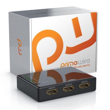 Primewire Audio / Video Matrix-Switch, 5-Port UHD HDMI Switch / Verteiler mit Fernbedienung, 4K, 3D, CEC, ARC