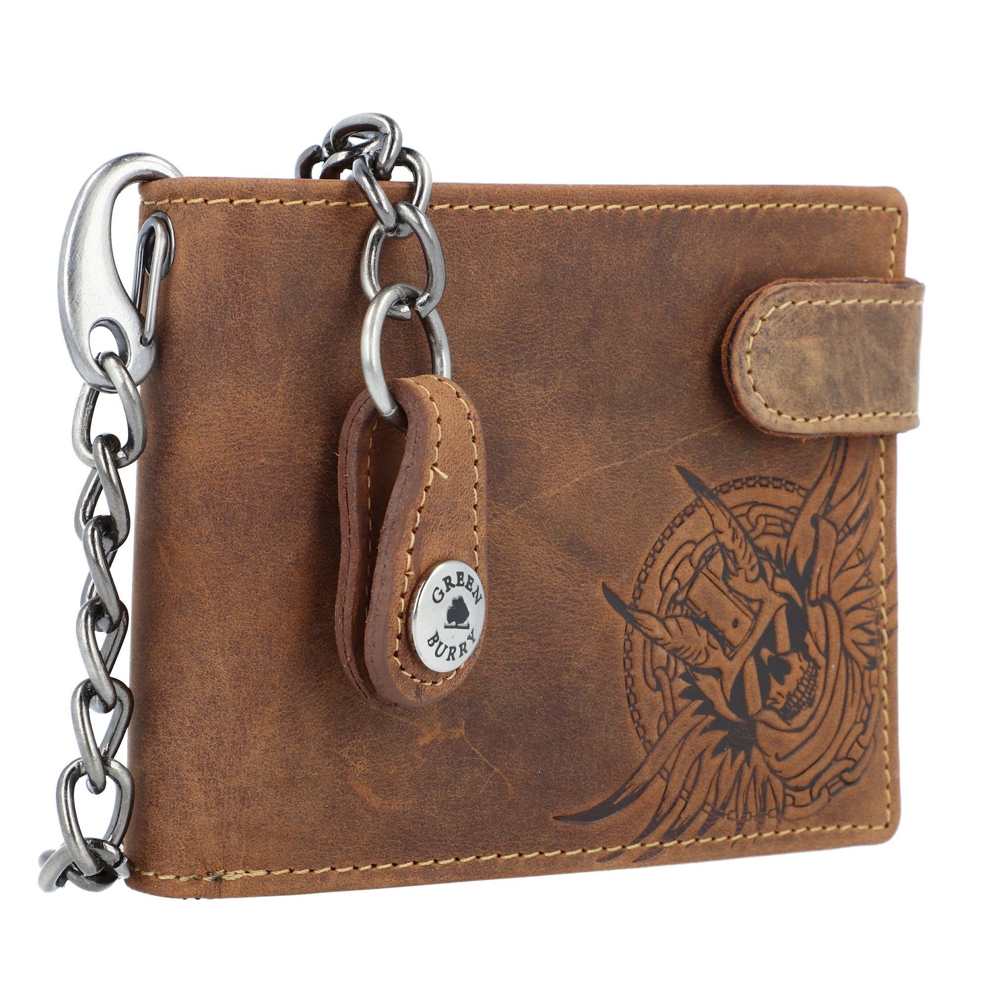Greenburry Geldbörse Vintage Devil Skull, Leder günstig online kaufen