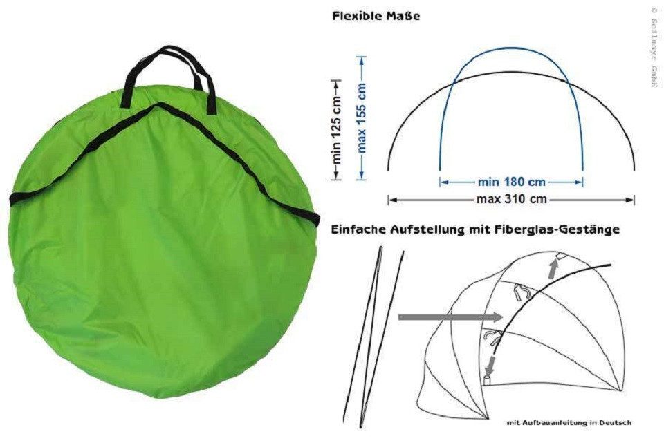 Gartenpirat Sonnenschutzelement Sonnenschutz für Kinder Zelt Dach für Sandkasten 310x155 cm Outdoor