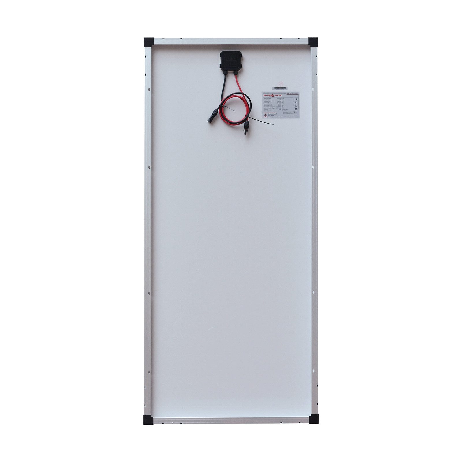 enjoy solar Solarmodul Klassisch Monokristallin Perc 36V/100W-200W, Monokristallin PERC, (Hohe Betriebsspannung von 36V, perfekt für 24V Systeme), Aufbau mit 166mm, 9-Busbars Monokristalline PERC-Zellen