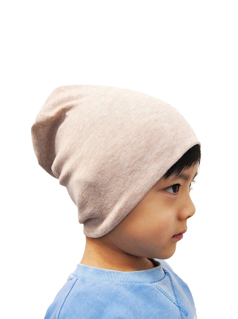 axy Beanie Kinder Slouch Beanie Long Mütze 1-5 Jahren Mütze für Jungen Mädchen Kleinkind Unisex Unifarbe