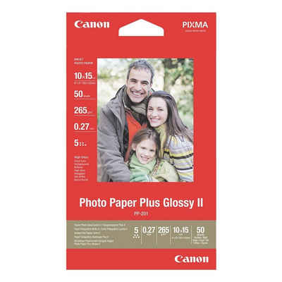 Canon Fotopapier »Glossy Plus II«, Format 10x15 cm, hochglänzend, 265 g/m², 50 Blatt