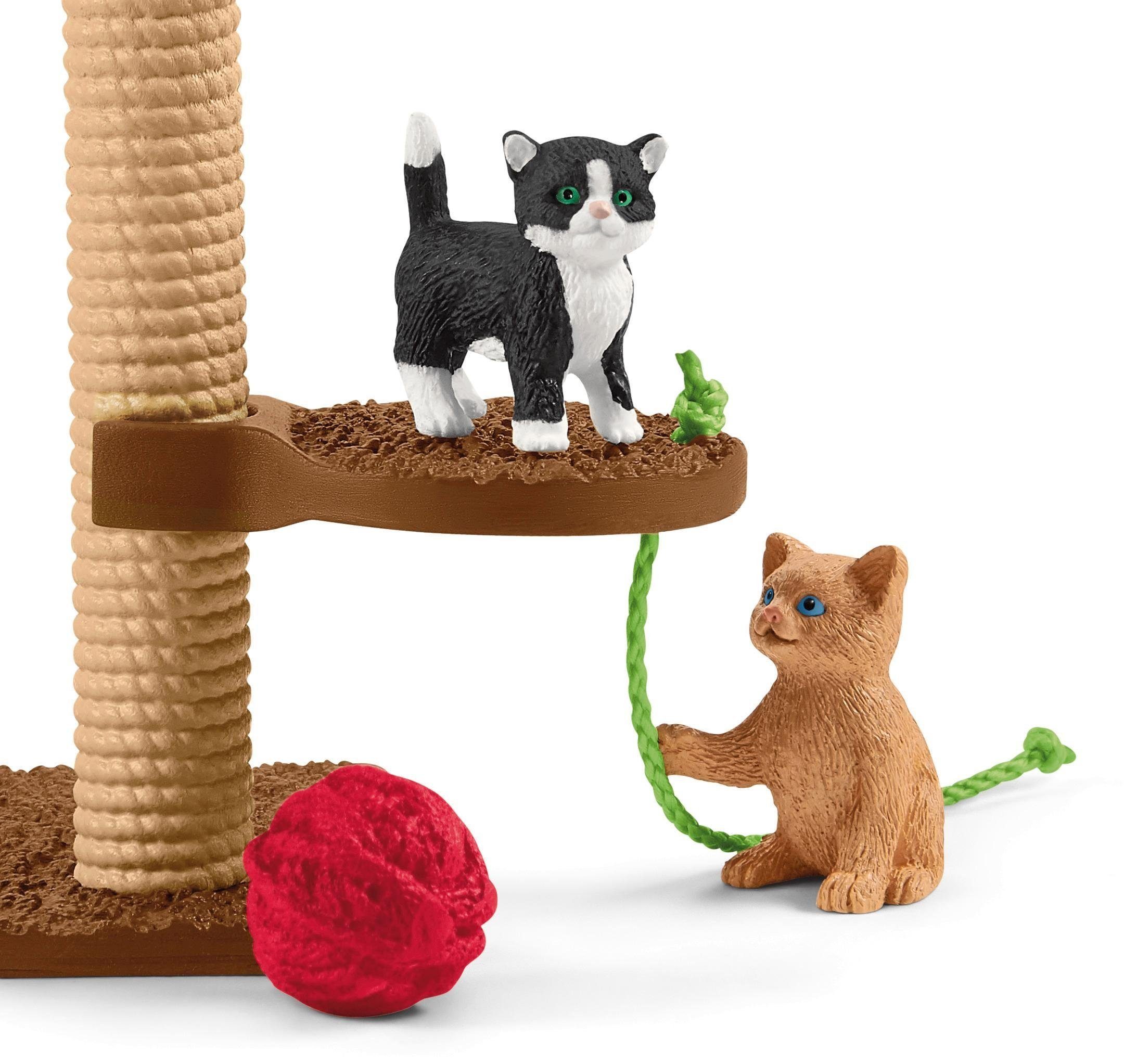 Schleich® Spielfigur FARM WORLD, Spielspaß für niedliche Katzen (42501), (Set)