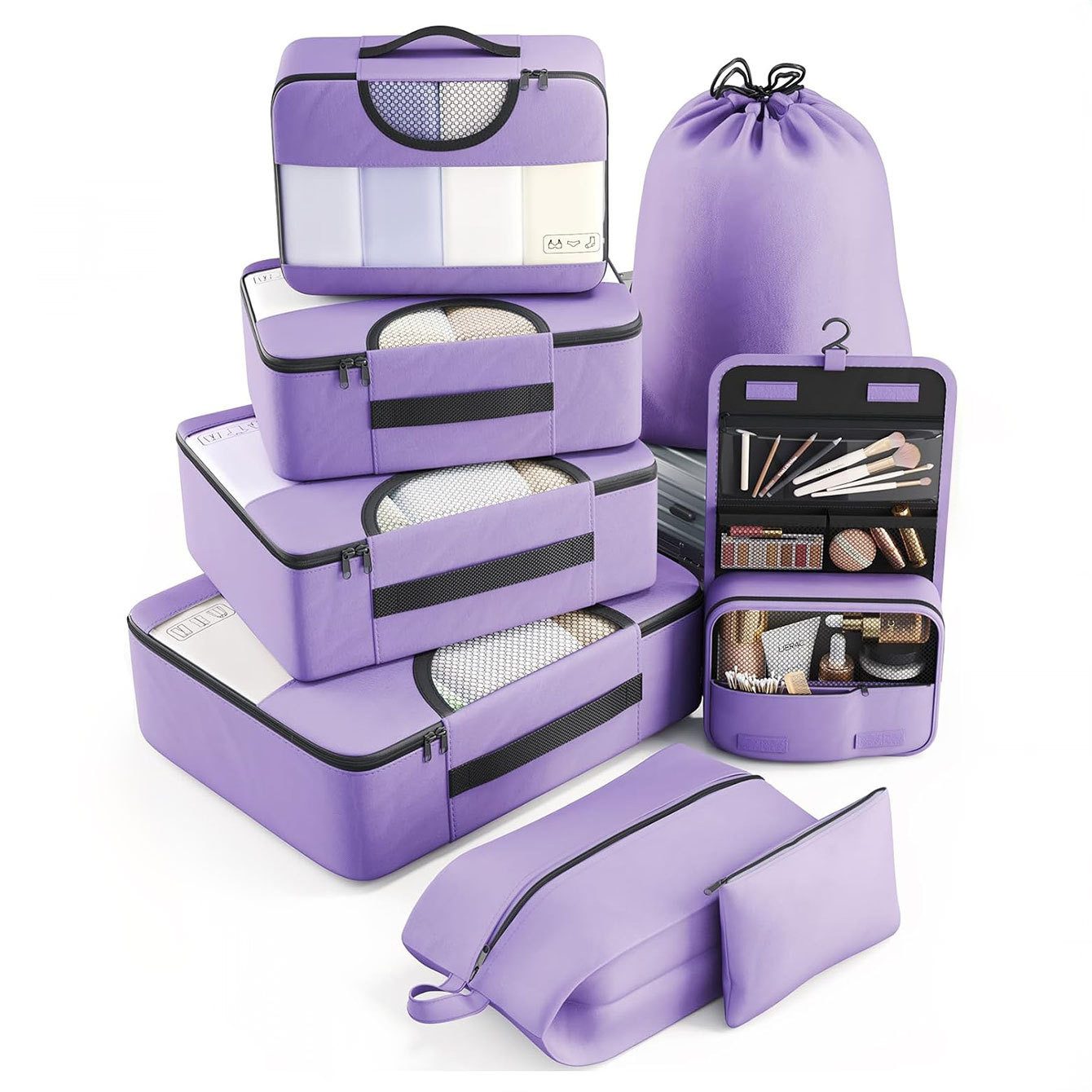 Coonoor Kofferorganizer 8 Teilige Aufbewahrungsbeutel-Set, Kleidertaschen, günstig online kaufen