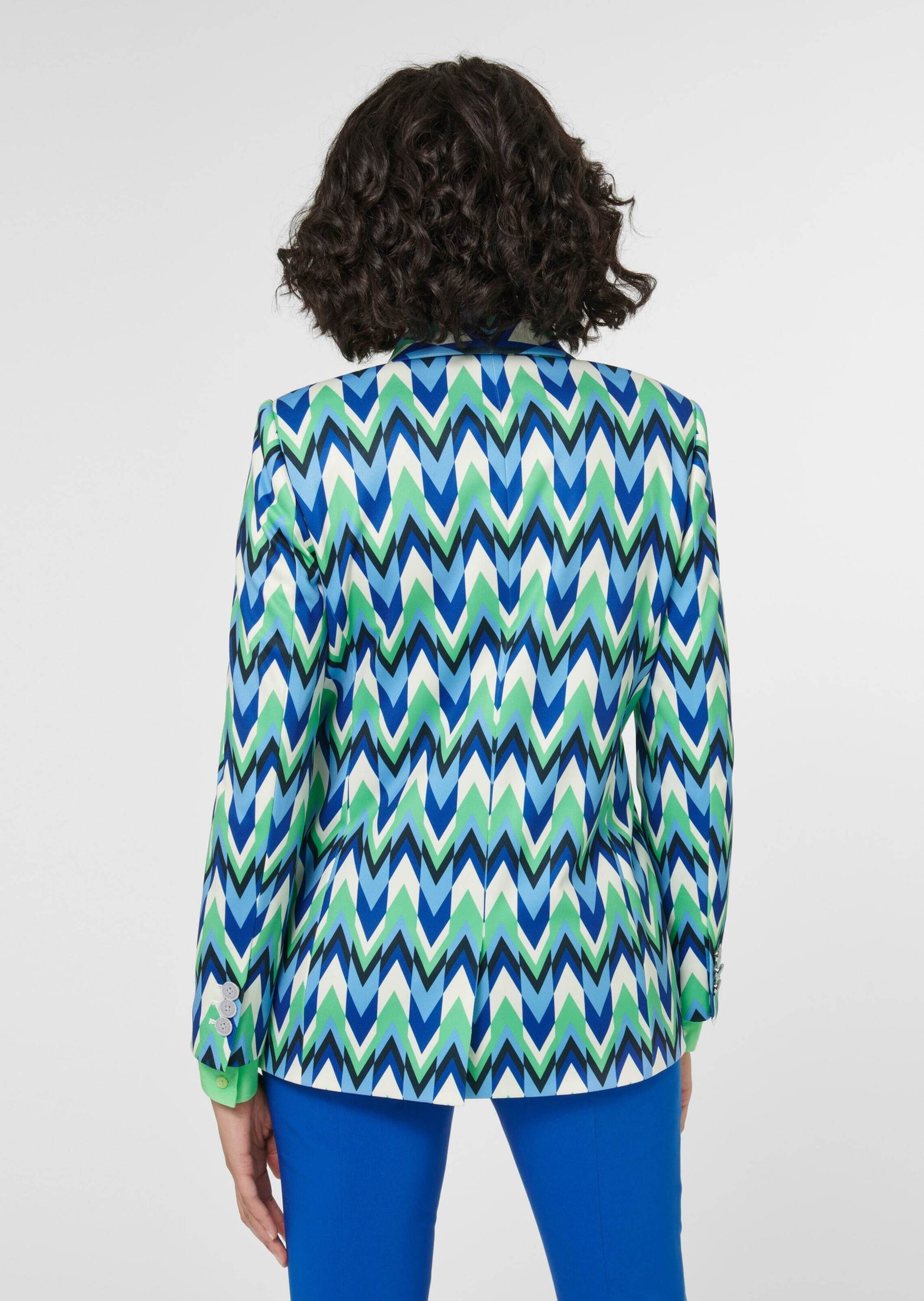 MADELEINE Kurzblazer Bedruckter Blazer mit Schalkragen