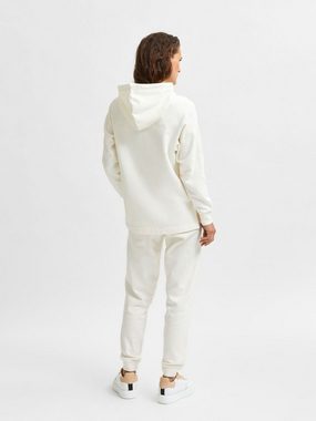 SELECTED FEMME Hoodie Kapuzen Pullover Basic Hoodie SLFSTASIE Long Sweatshirt (1-tlg) 3866 in Creme