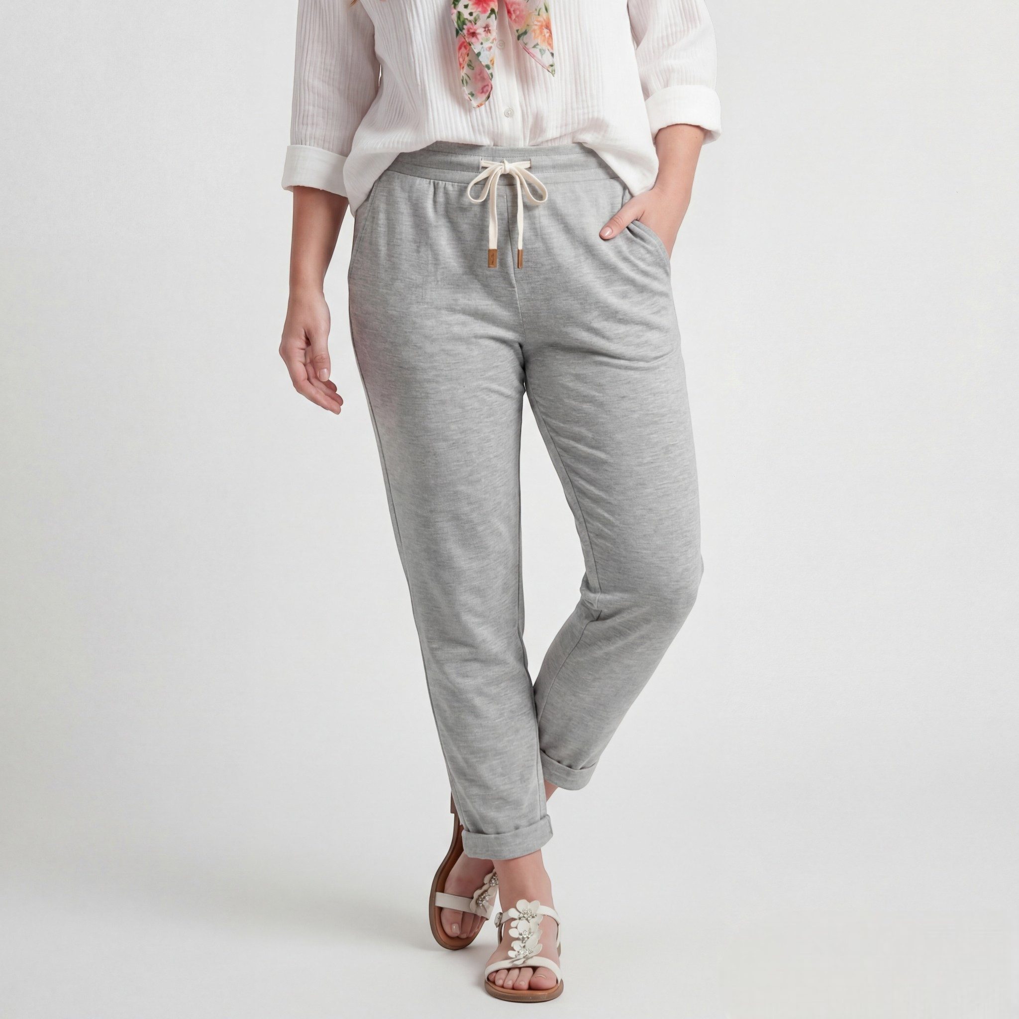 Sweathose Damen Sweatpants bequeme Jersey Hose Freizeithose