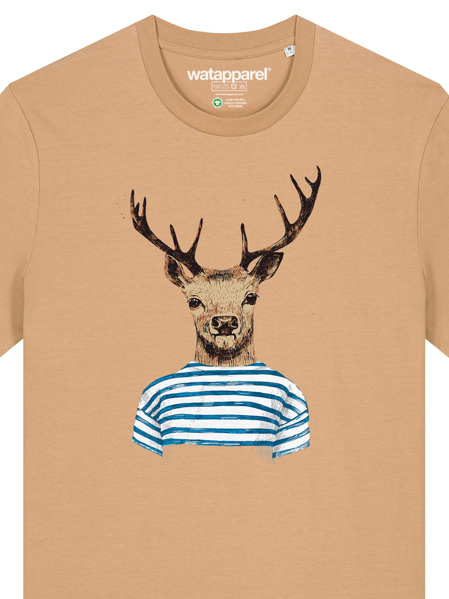 wat? Apparel T-Shirt Hirsch