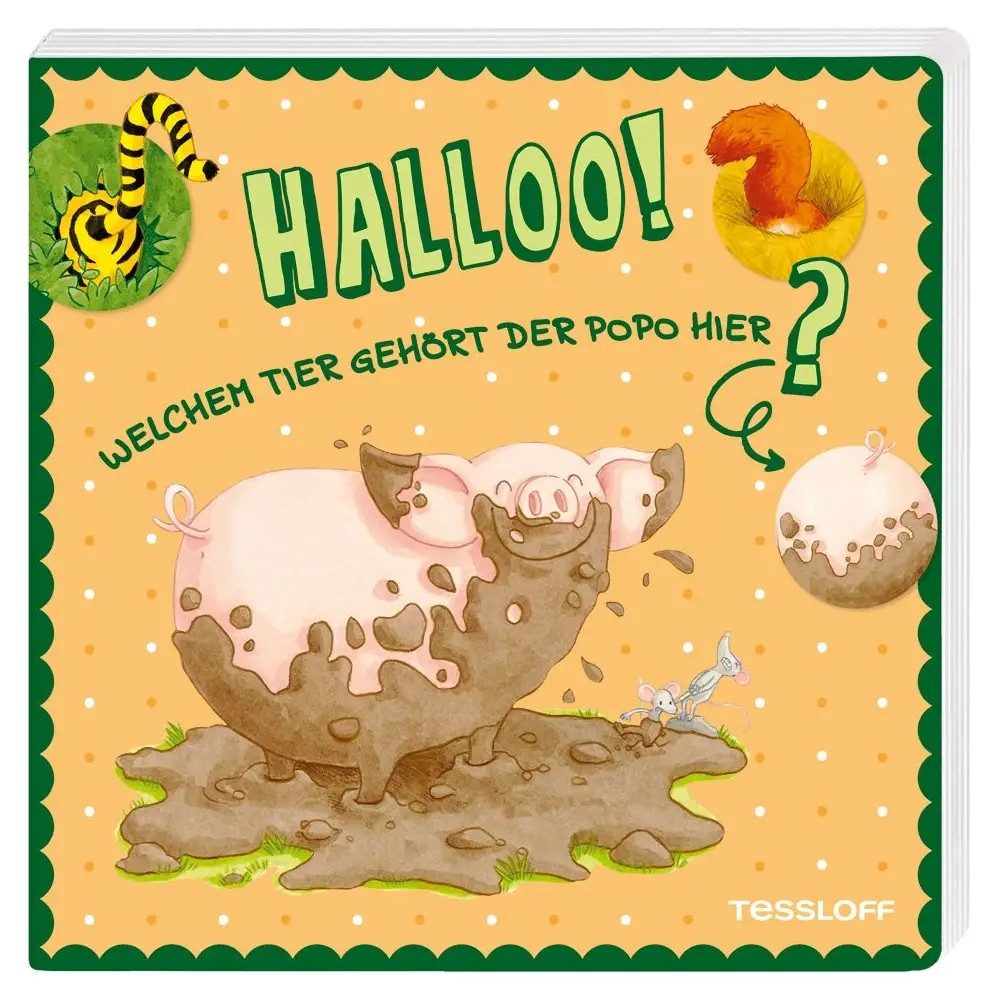 Tessloff Verlag Zeichenalbum Halloo! Welchem Tier gehört der Popo hier?