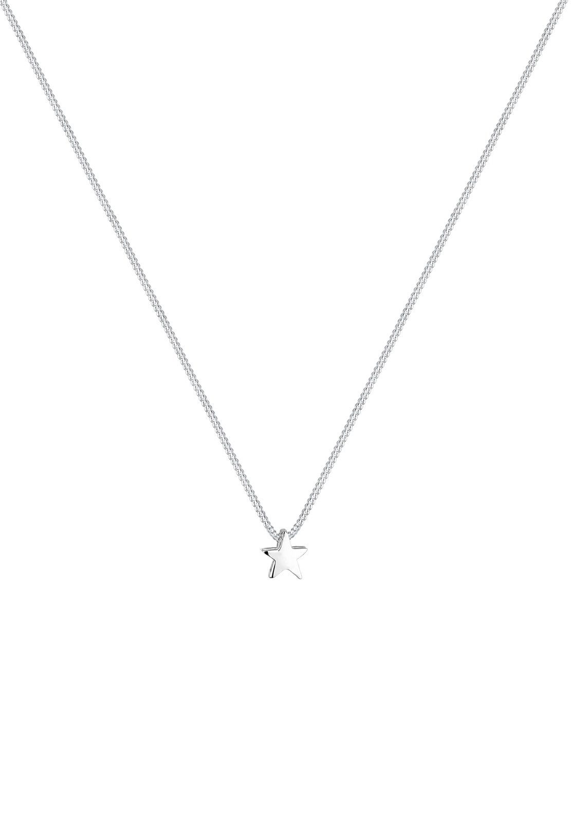 Elli Kette mit Anhänger Stern Schlicht Basic 925 Silber