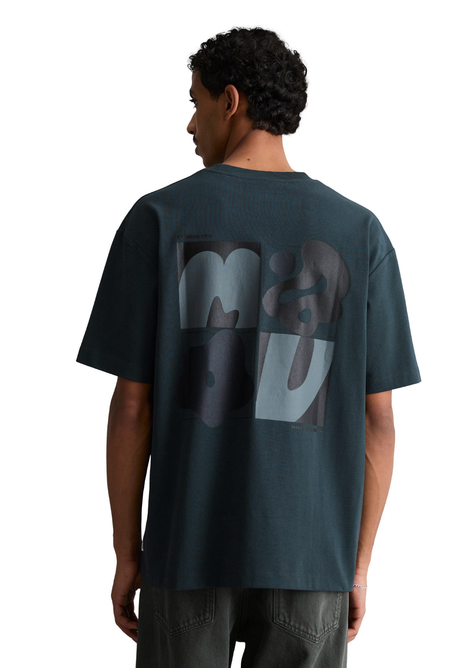 Marc O'Polo DENIM T-Shirt mit großem Rückenprint