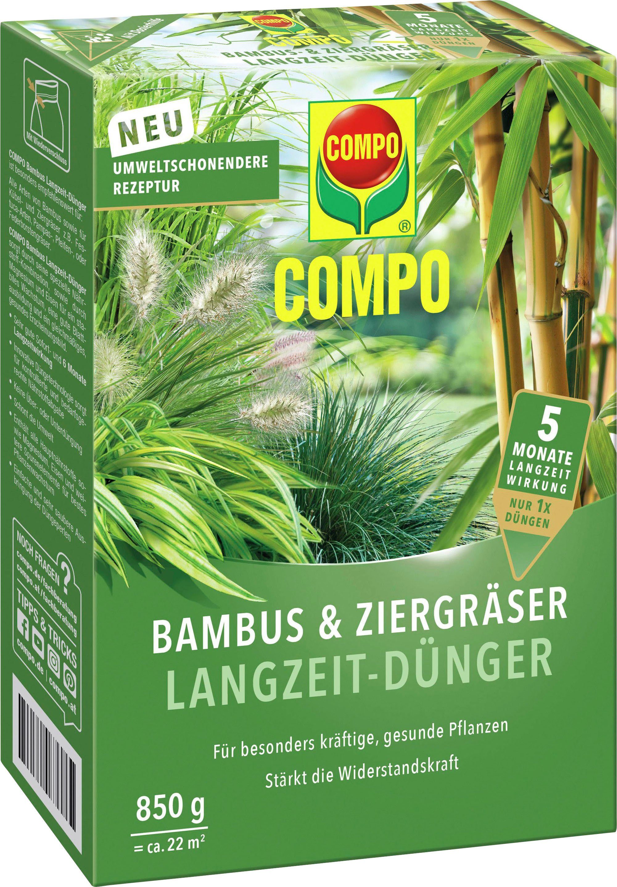 Compo Langzeitdünger Bambus und Ziergräser, Granulat, 850 g