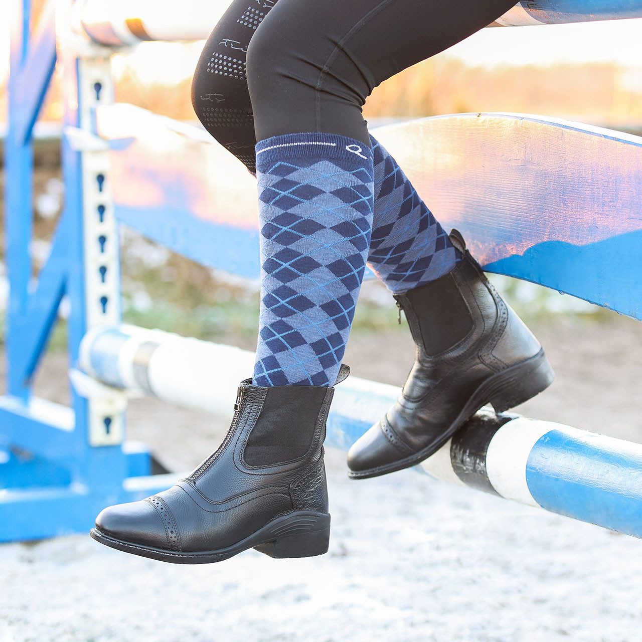 QHP Reitstrümpfe Kniestrümpfe Classic (2er-Pack)