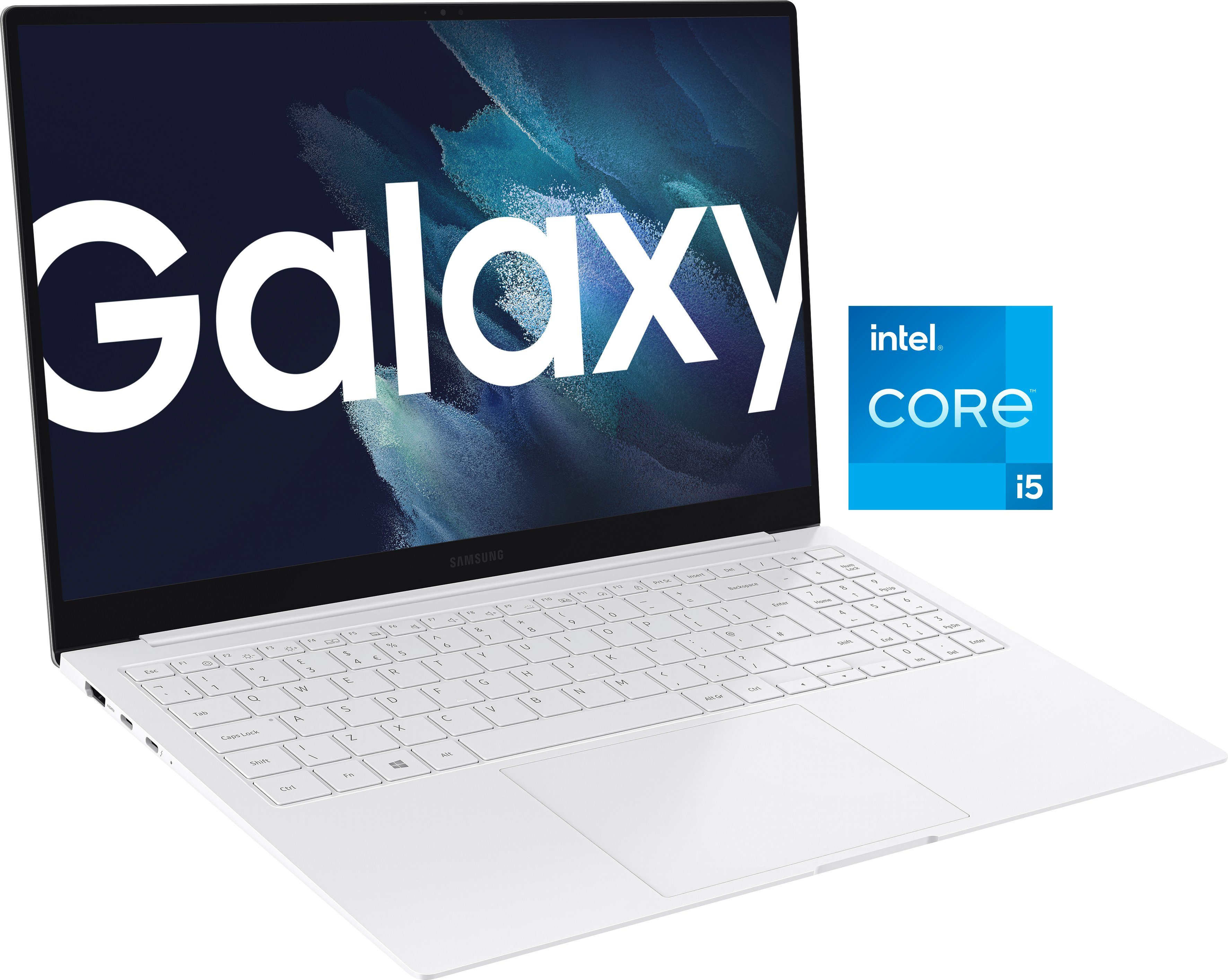 Samsung Galaxy Book Pro Notebook (39,62 cm/15,6 Zoll, Intel Core i5 1135G7,  Iris Xe Graphics, 256 GB SSD), 39,62 cm (15,6") Full HD AMOLED-Display  (1920 x 1080)