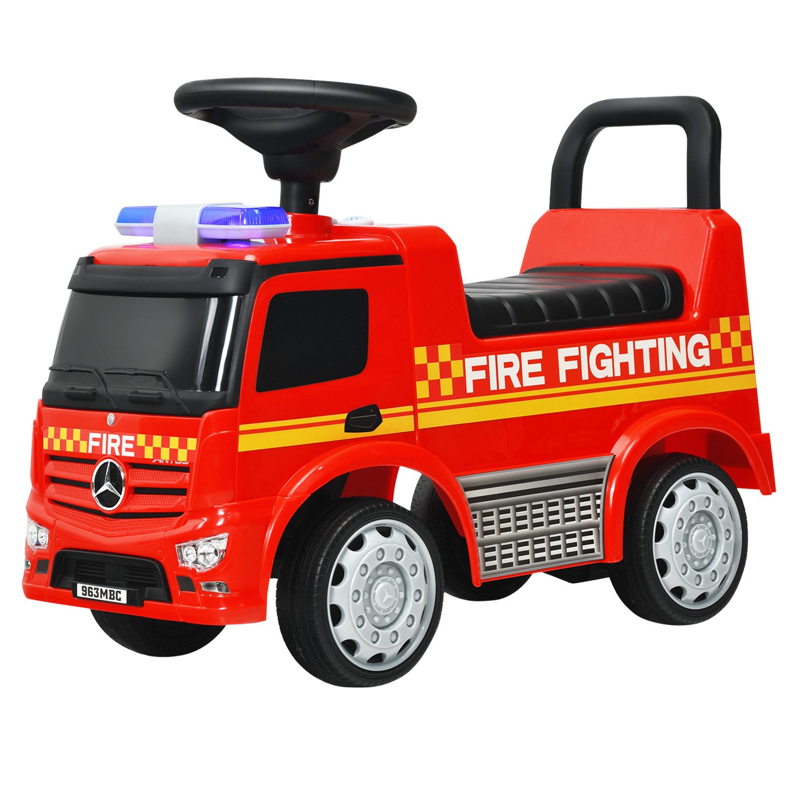 COSTWAY Spielzeug-Auto Rutschauto, mit Sirene, Pfeife, Warnlampe günstig online kaufen