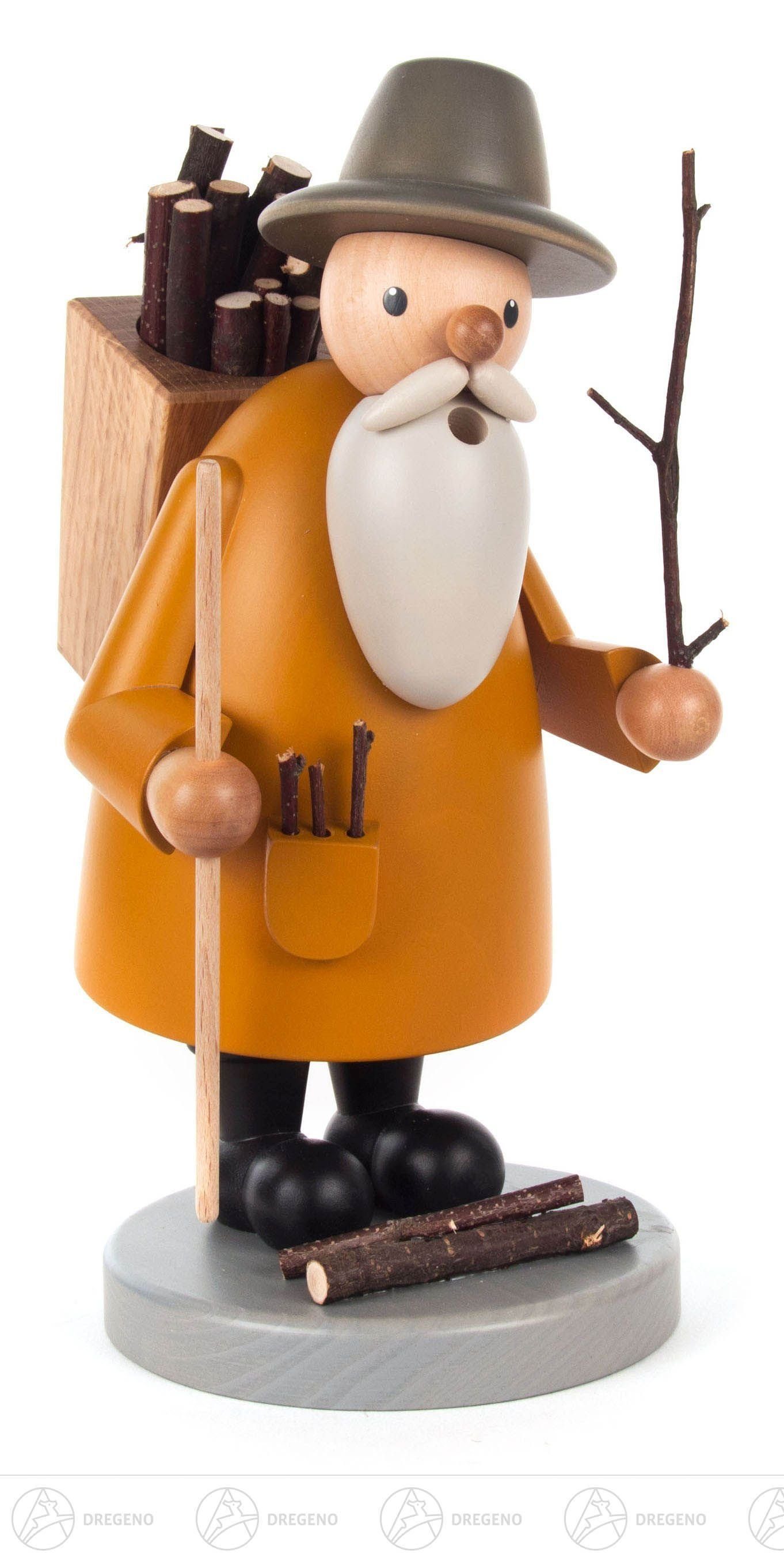 Räuchermännchen Räuchermann Holzsammler Höhe = 23cm NEU