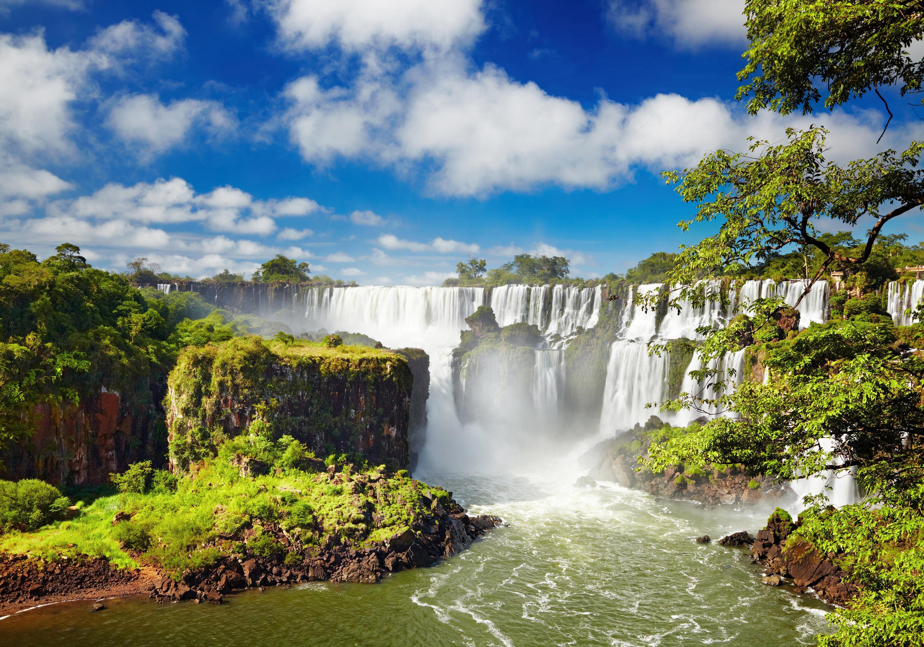 wandmotiv24 Fototapete Wasserfall, Iguazú Argentinien, glatt, Wandtapete, Motivtapete, matt, Vliestapete