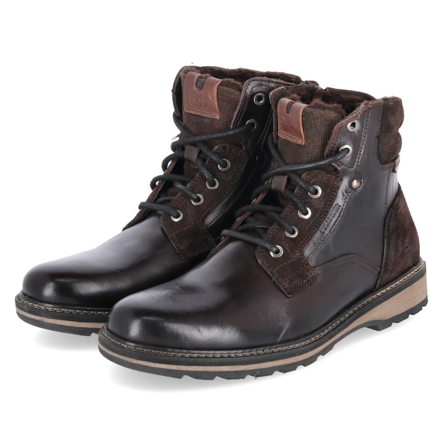 Bullboxer Bullboxer Boots 7RF0010204-3533 SMU Herren Leder brown Schnürstiefel