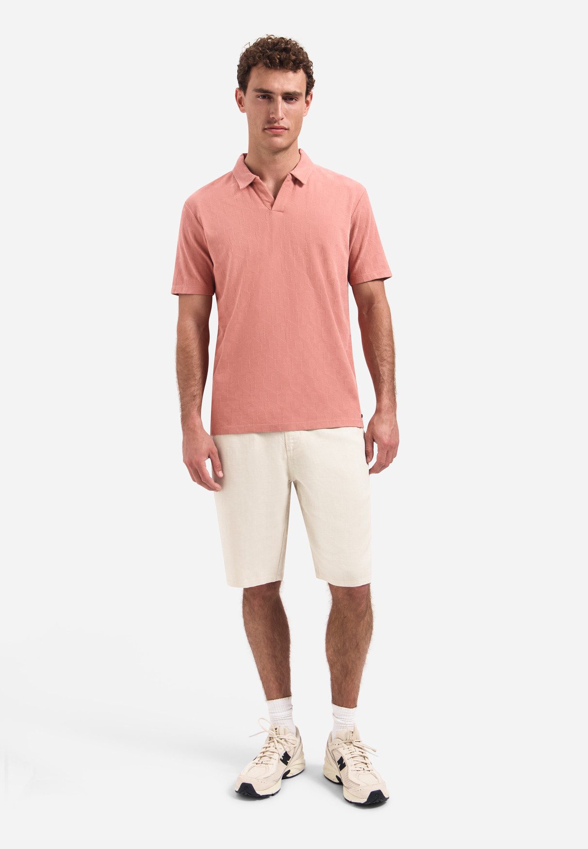 NO EXCESS Poloshirt Polo Short Sleeve Jacquard