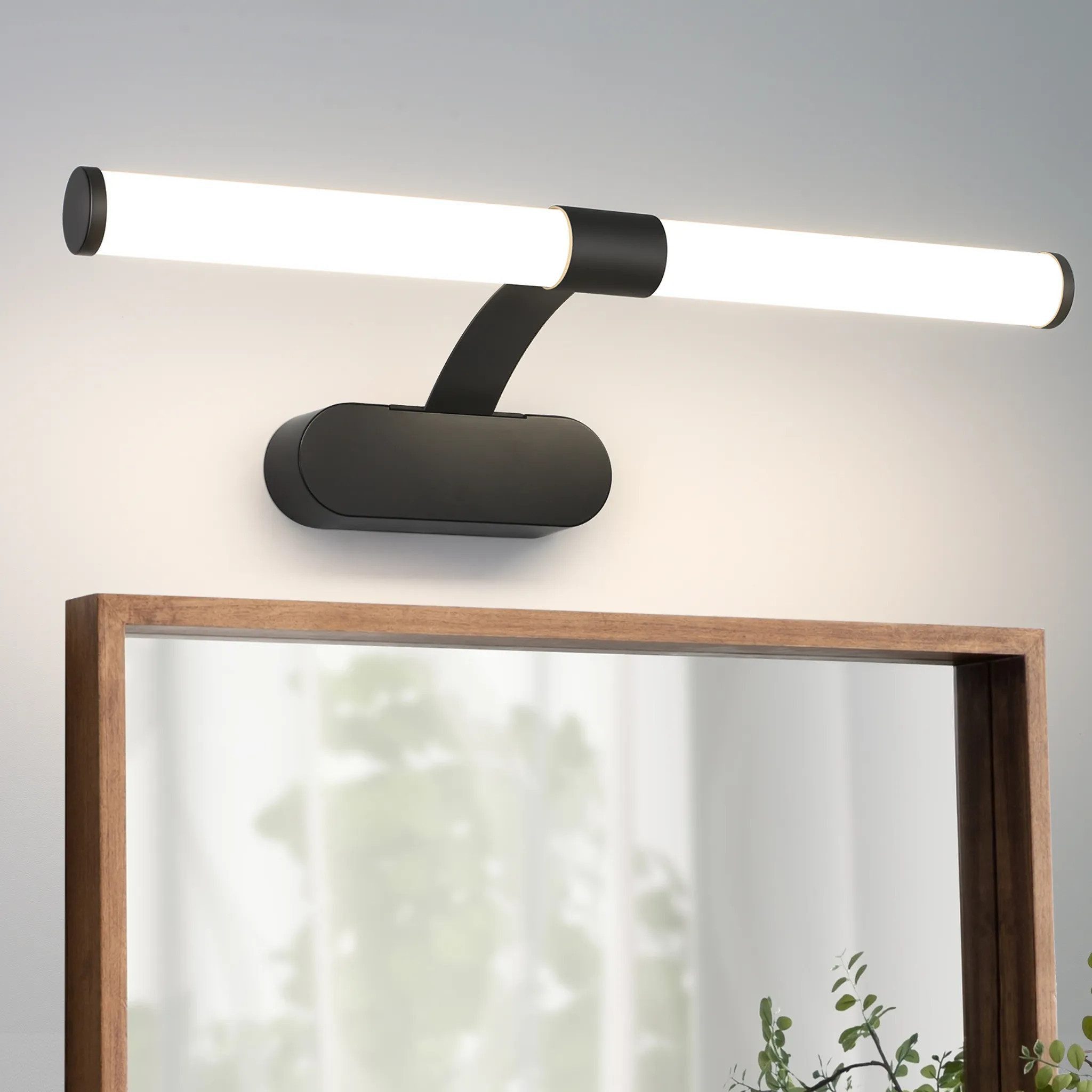 Nettlife LED Spiegelleuchte Schwarz Badleuchte 6W/8W günstig online kaufen