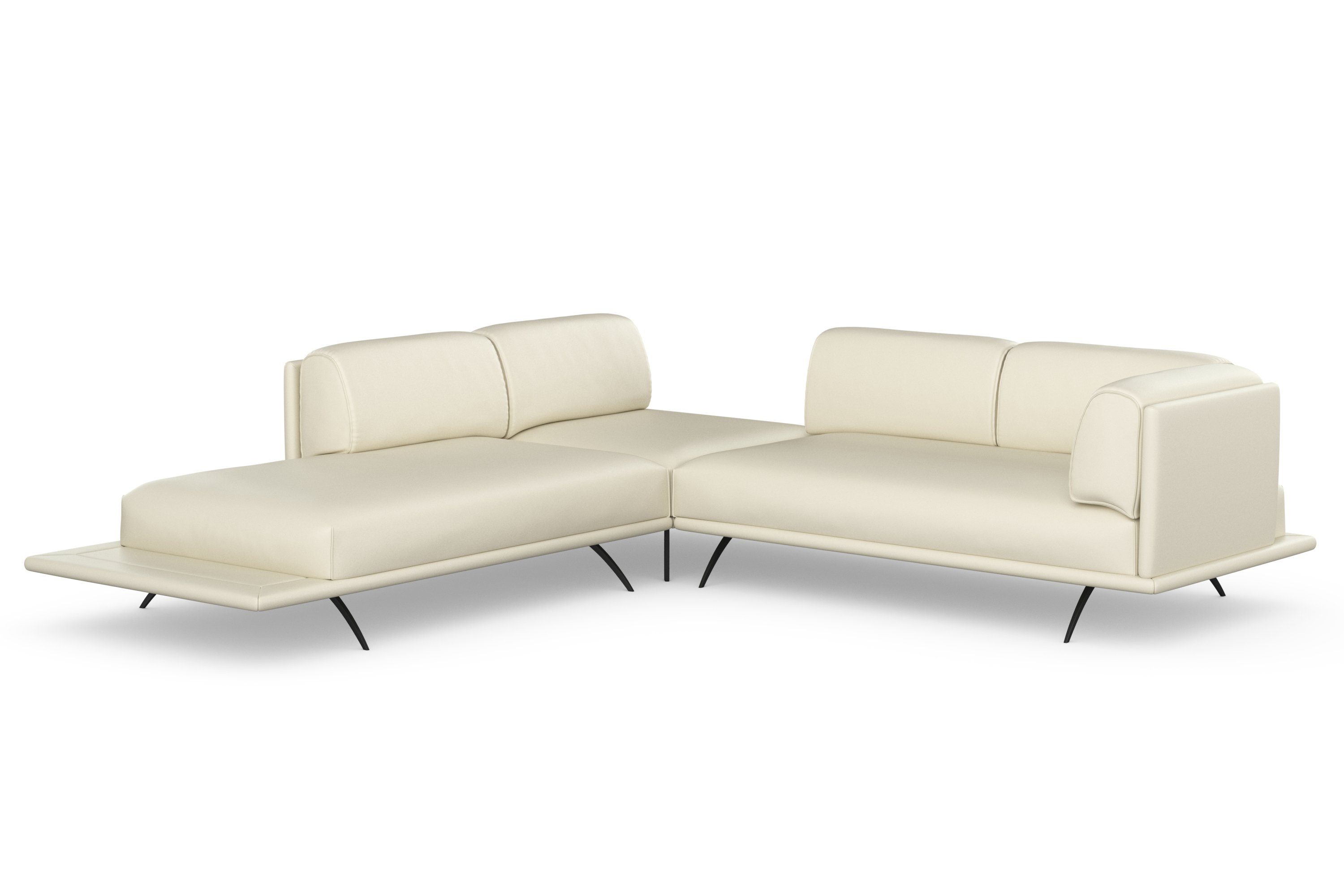 machalke® Ecksofa benito, mit bezogenem Sockel | Ecksofas