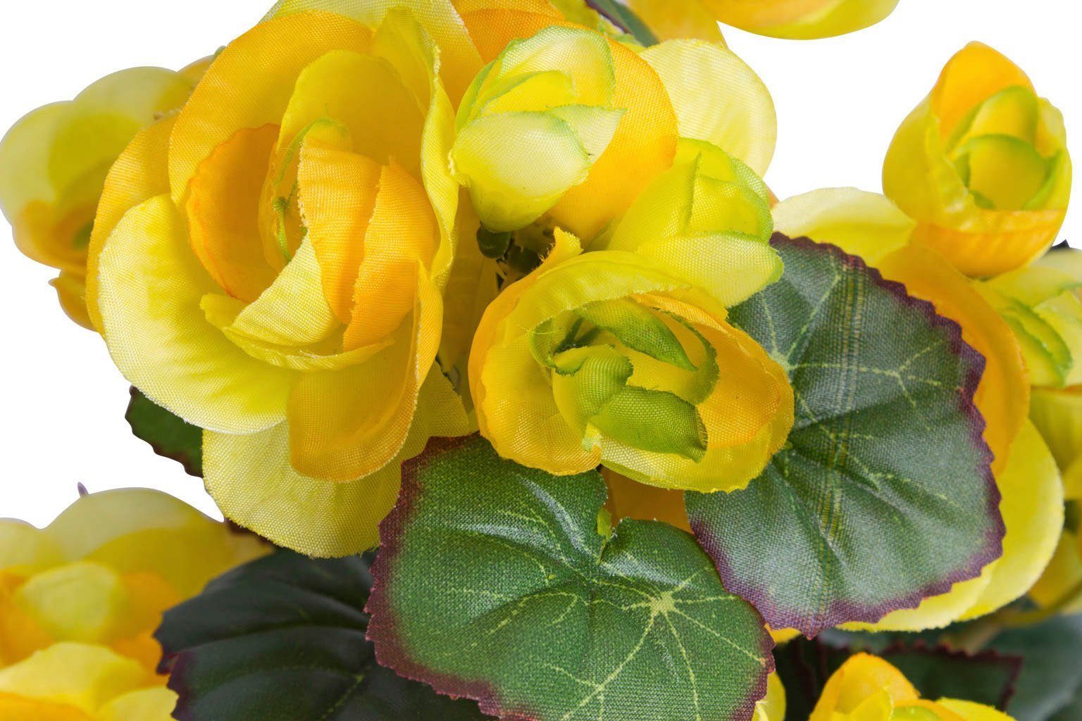 Kunstblume Begonienbusch mit 7 Stielen, Botanic-Haus, günstig online kaufen