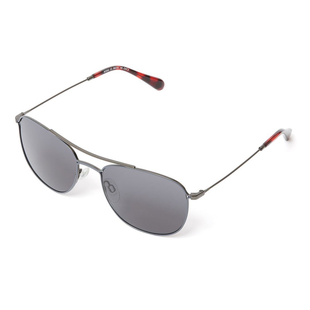 Bonizetti Sonnenbrille Damen Sonnenbrille HOUSTON (130 mm, schwarz / grau, 1-St) Bruchsichere Nylon Gläser