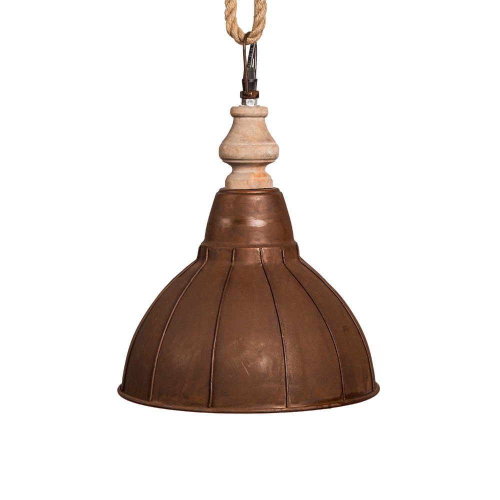 Grafelstein Hängeleuchten Kleine Hängelampe RUSTY braun aus Metall und Holz günstig online kaufen