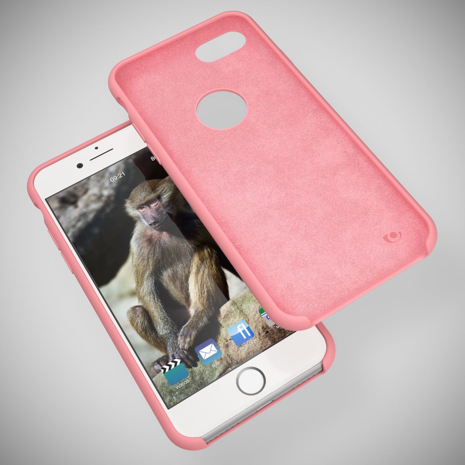 Nalia Smartphone-Hülle Apple iPhone 8 11,9 cm (4,7 Zoll), Silikon Hülle mit stabilem Kern / Mikrofaser Innen / Matt & Rutschfest