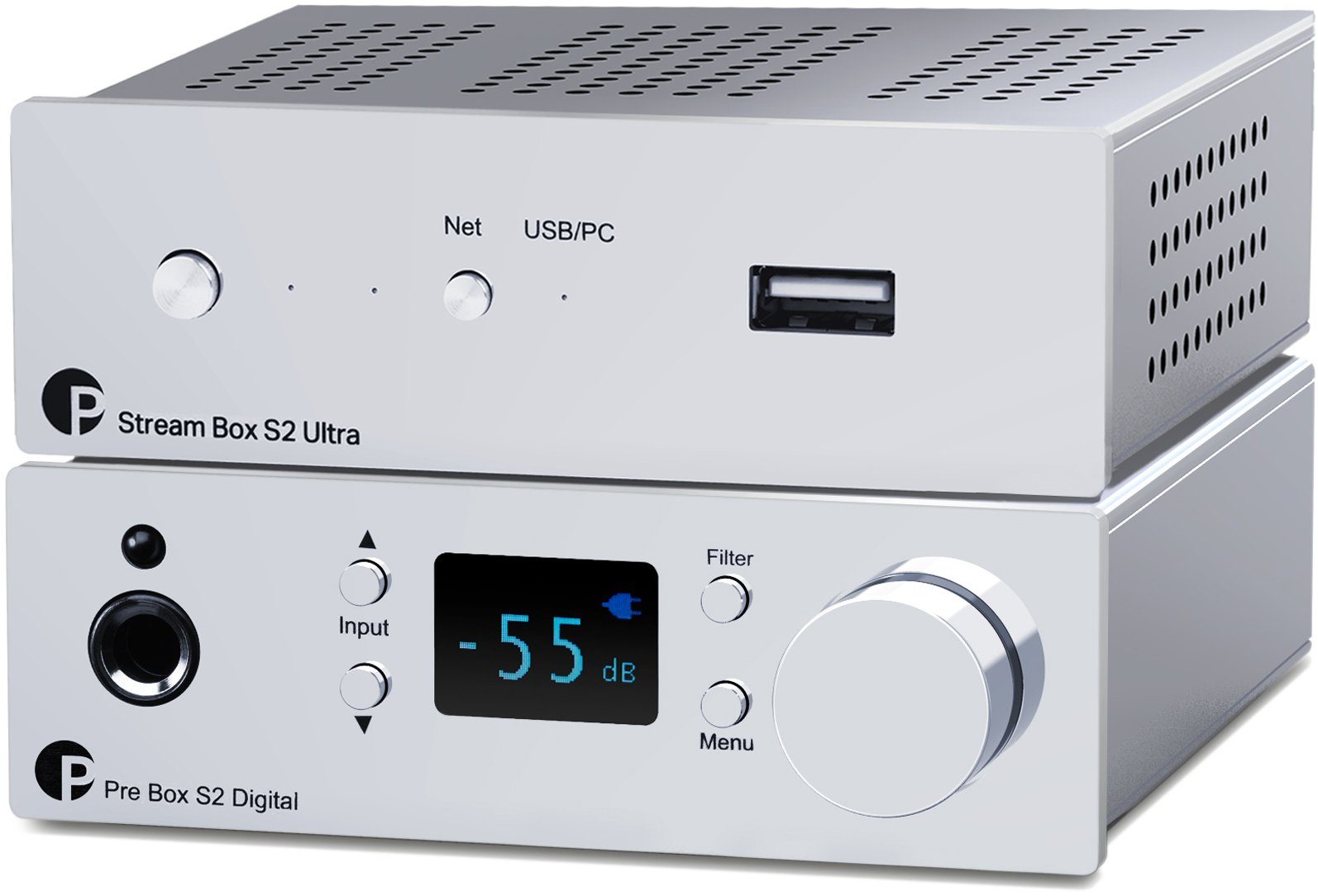Pro-Ject DAC & Streaming Set S2 Chrome Audioverstärker | Verstärker