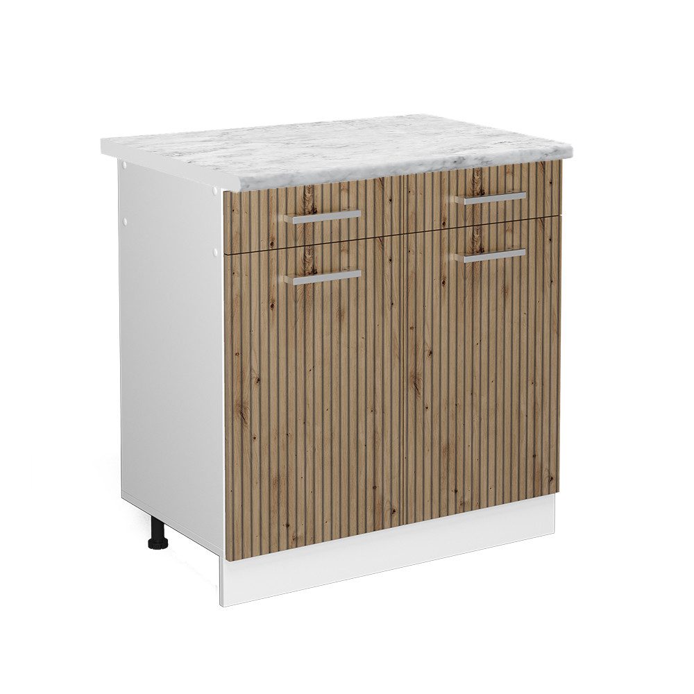 Vicco Unterschrank R-Line, Artisan-Eiche/Weiß, 80 cm, günstig online kaufen