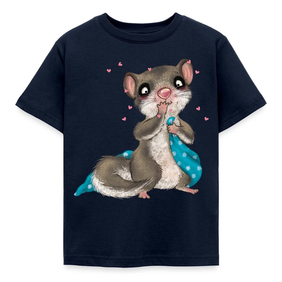 T-Shirt Der kleine Siebenschläfer Schnuffeldecke Mit Herz Kinder T-Shirt