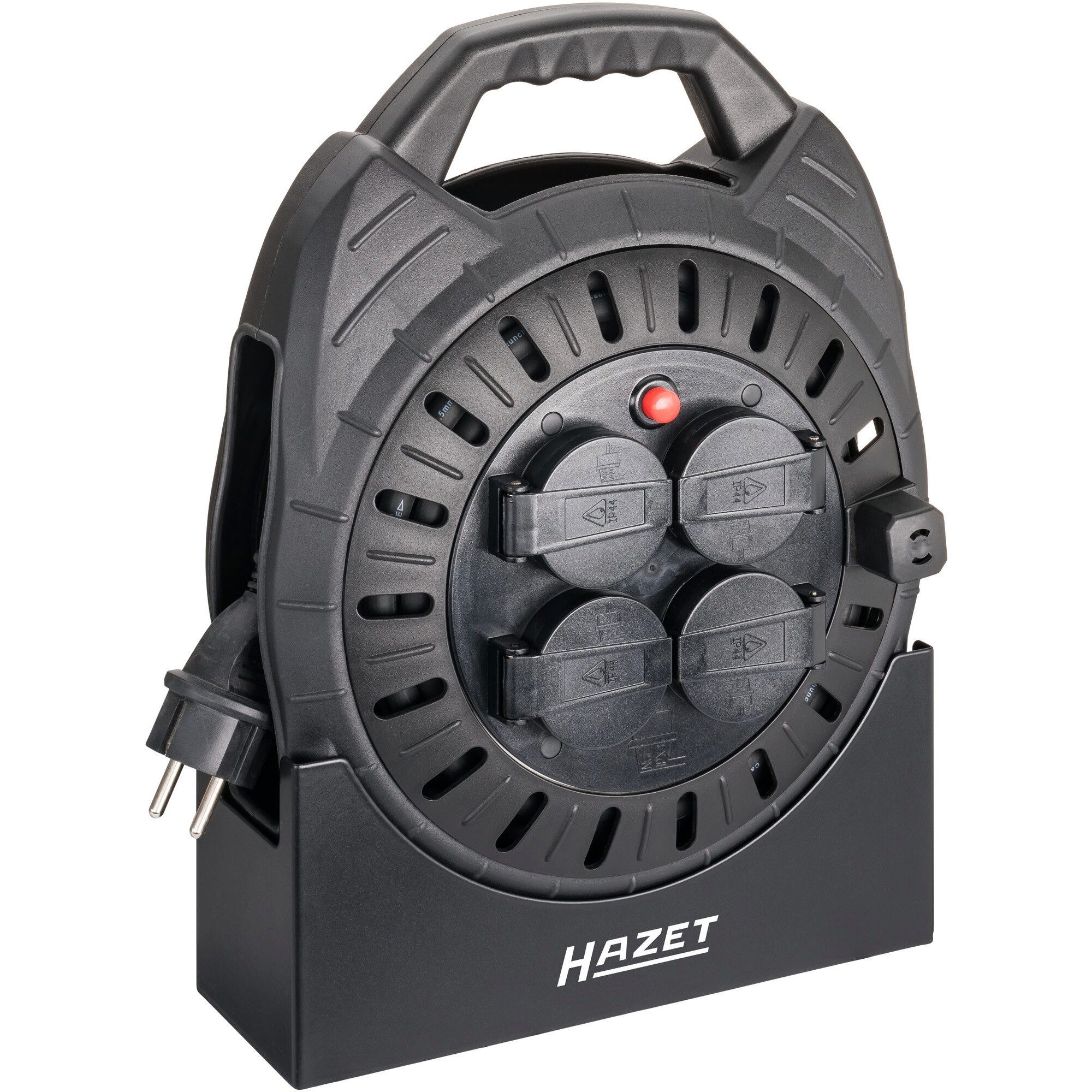 HAZET Hazet Kabeltrommel 161N-3D, 4-fach, (10 Meter) Kabeltrommel