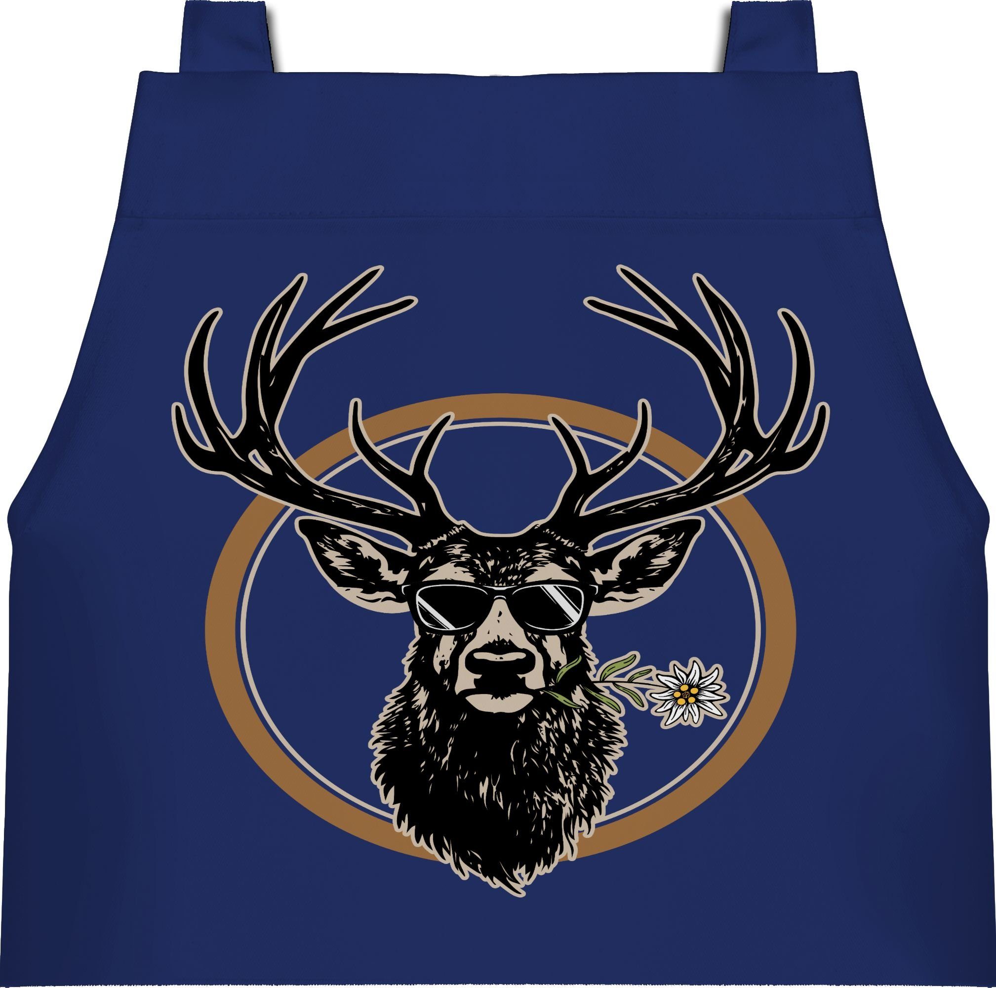Shirtracer Kochschürze Cooler Hirsch Hirschgeweih Jäger, günstig online kaufen