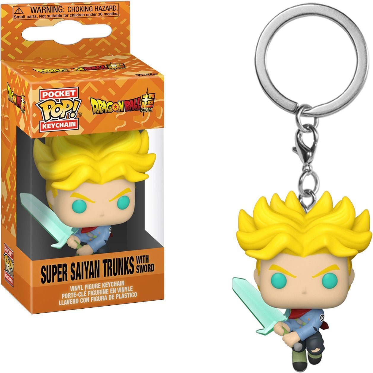 Funko Schlüsselanhänger Dragon Ball Super Super Saiyan Trunks with Sword