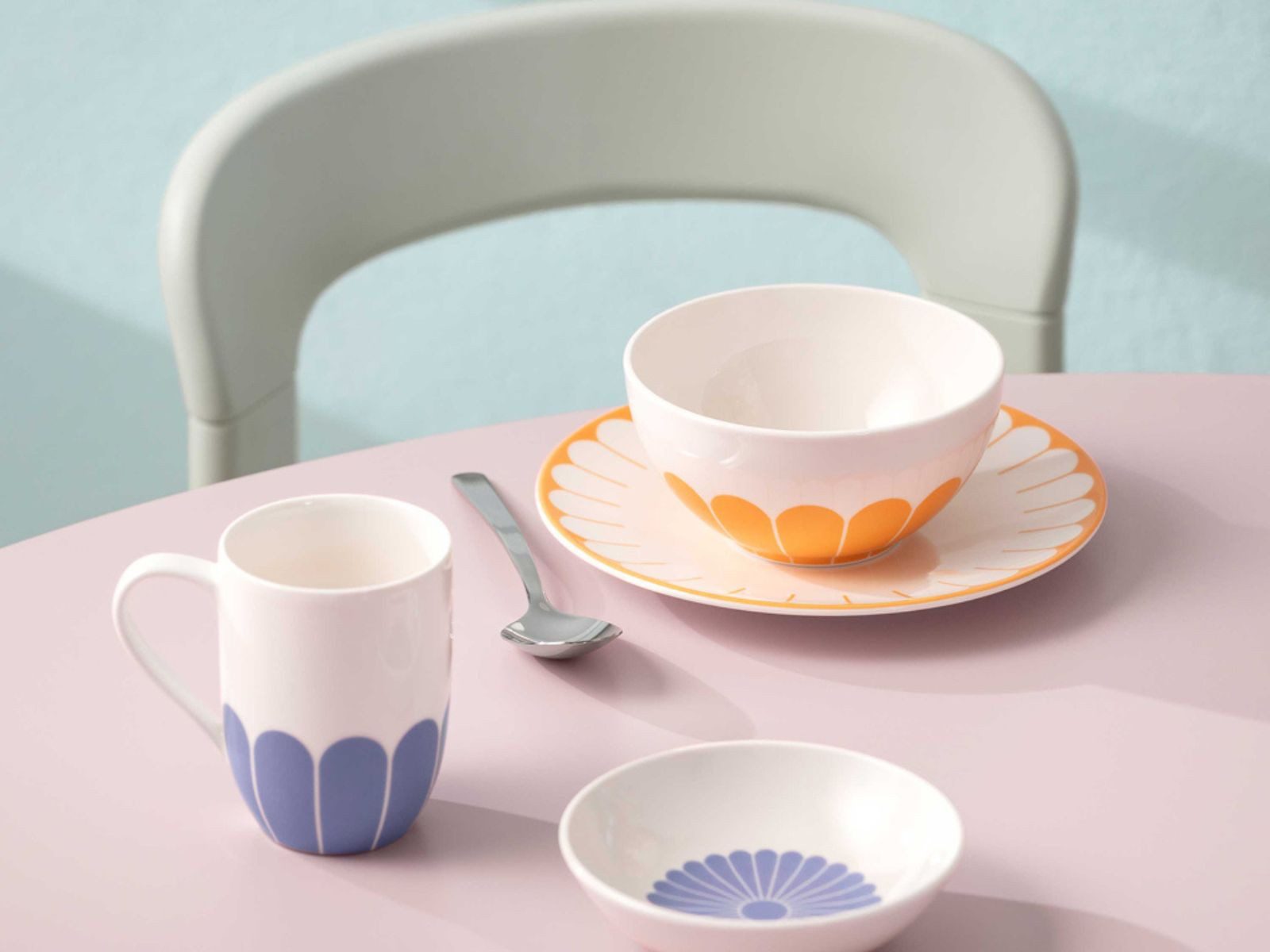 Villeroy & Boch Dessertteller Fleur soleil Frühstücks/Dessertteller 21cm Set6
