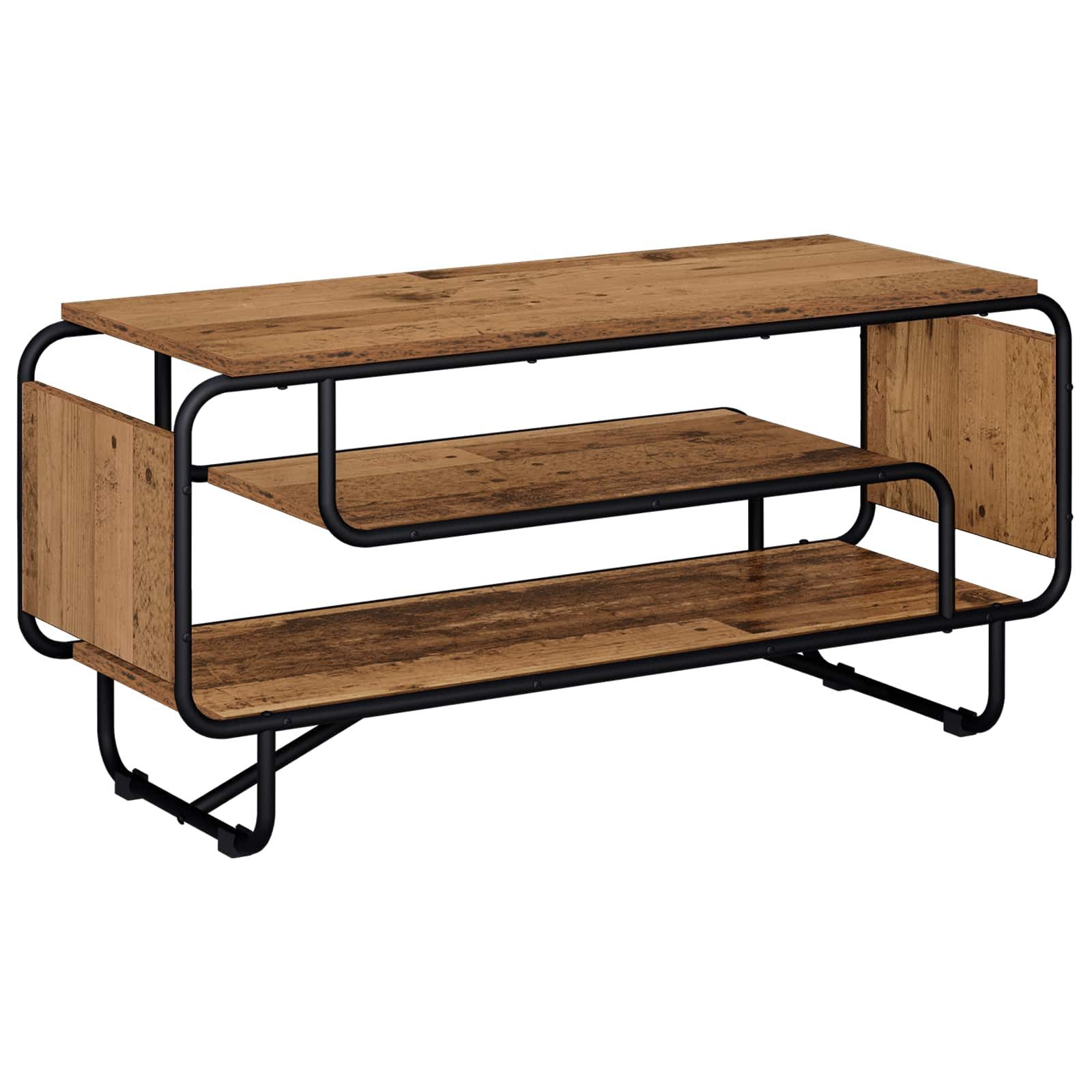vidaXL TV-Schrank TV-Ständer 98 x 36 x 45 cm Altholz Holzwerkstoff (1-St)