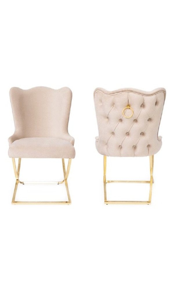 JVmoebel Polsterstuhl Lounge Club Esszimmer Sessel ohne Armlehnen in Luxus-Design (1 St), Made in Europa