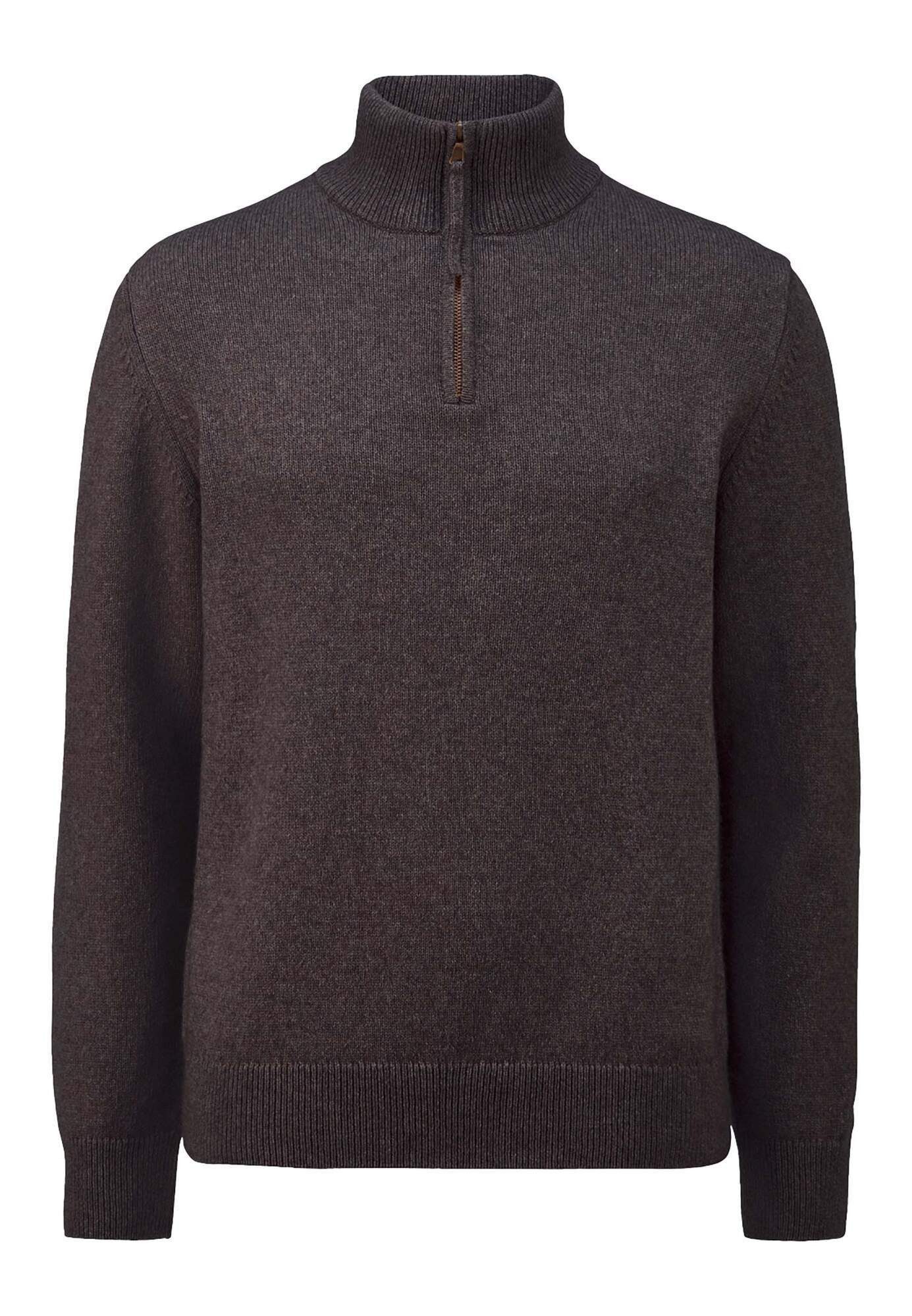 Hessnatur Strickpullover Regular aus Bio-Merinowolle mit Bio-Baumwolle (1-tlg)