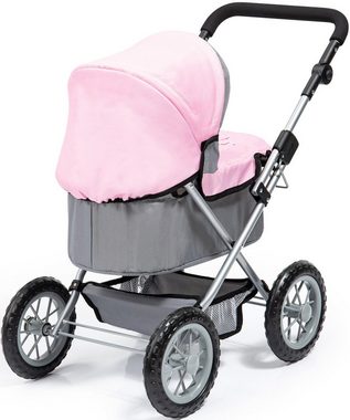 Bayer Puppenwagen »Trendy, grau/rosa«, mit Wickeltasche