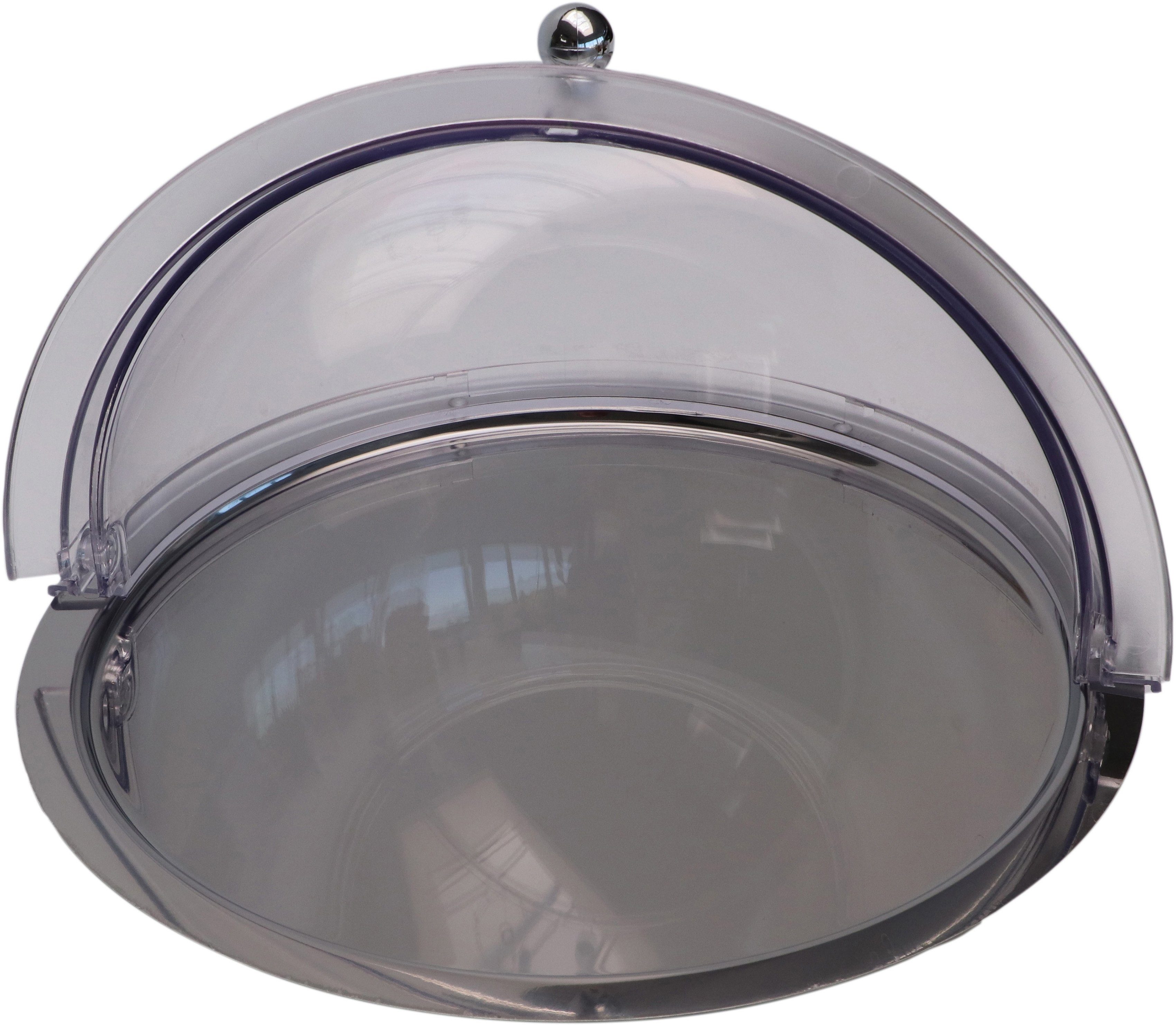 APS Servierplatte Thermo-Set, Edelstahl, Kunststoff, einfache Handhabung und dezentes Design, 6 Stunden Kühlzeit, Ø 38 cm