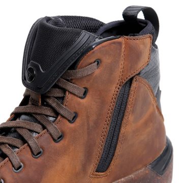 Dainese Dainese Metractive D-WP Schuhe braun / natural rubber 44 Motorradstiefel (Packung, Antistatische und Öl- und Benzinfeste Sohle)
