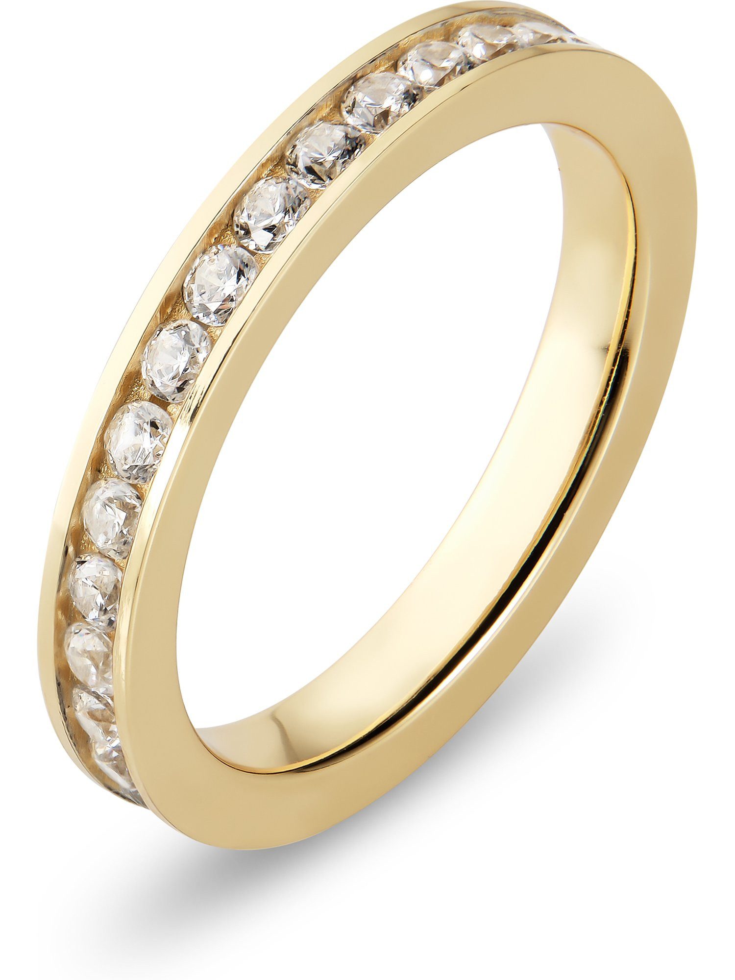 Silberring CHRIST Damen-Ring 925er Silber, recycelt Zirkonia