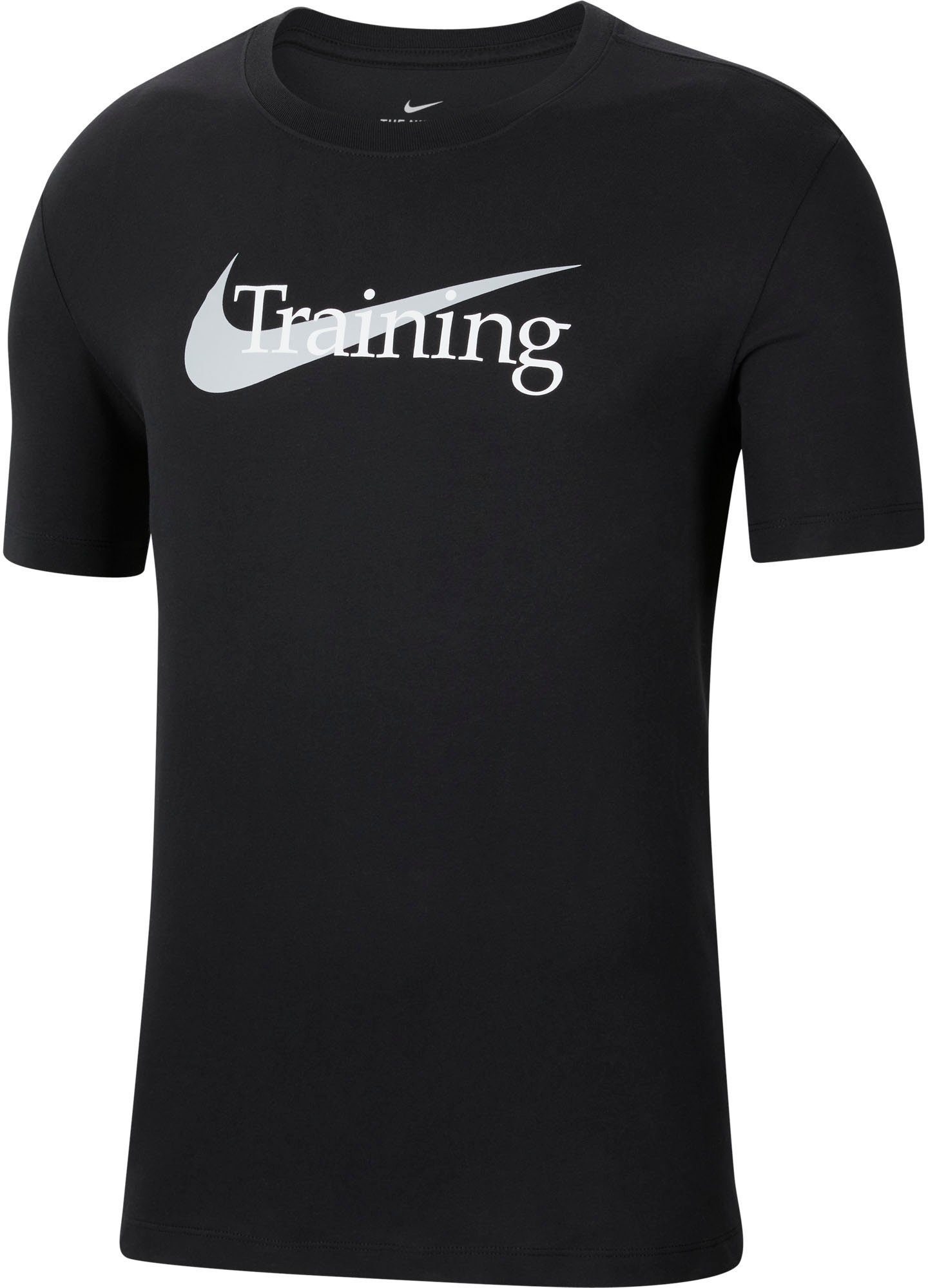 T-Shirt Swoosh schwarz Nike Trainingsshirt Training Men's Dri-FIT