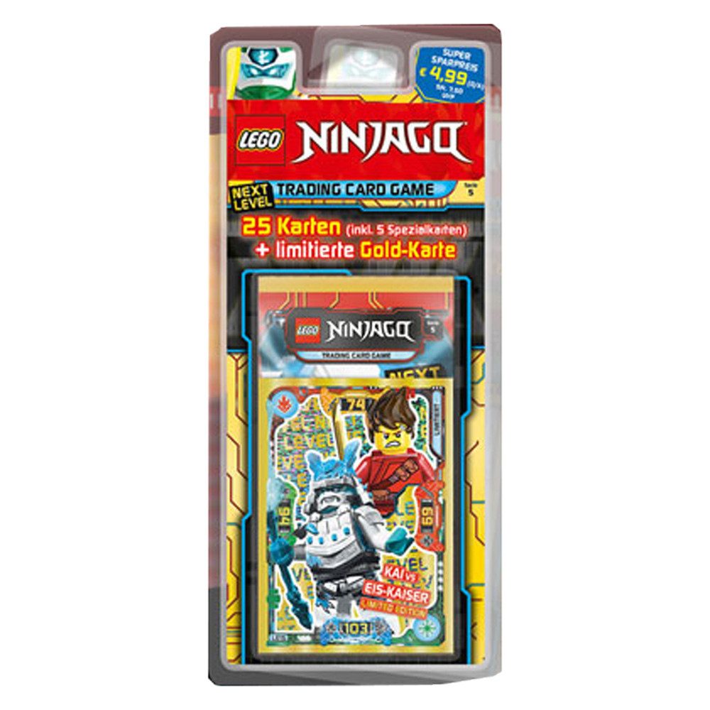 LEGO® Sammelkarte LEGO Ninjago 5 NEXT LEVEL Trading Cards 1 Blister (zufällige Auswahl)