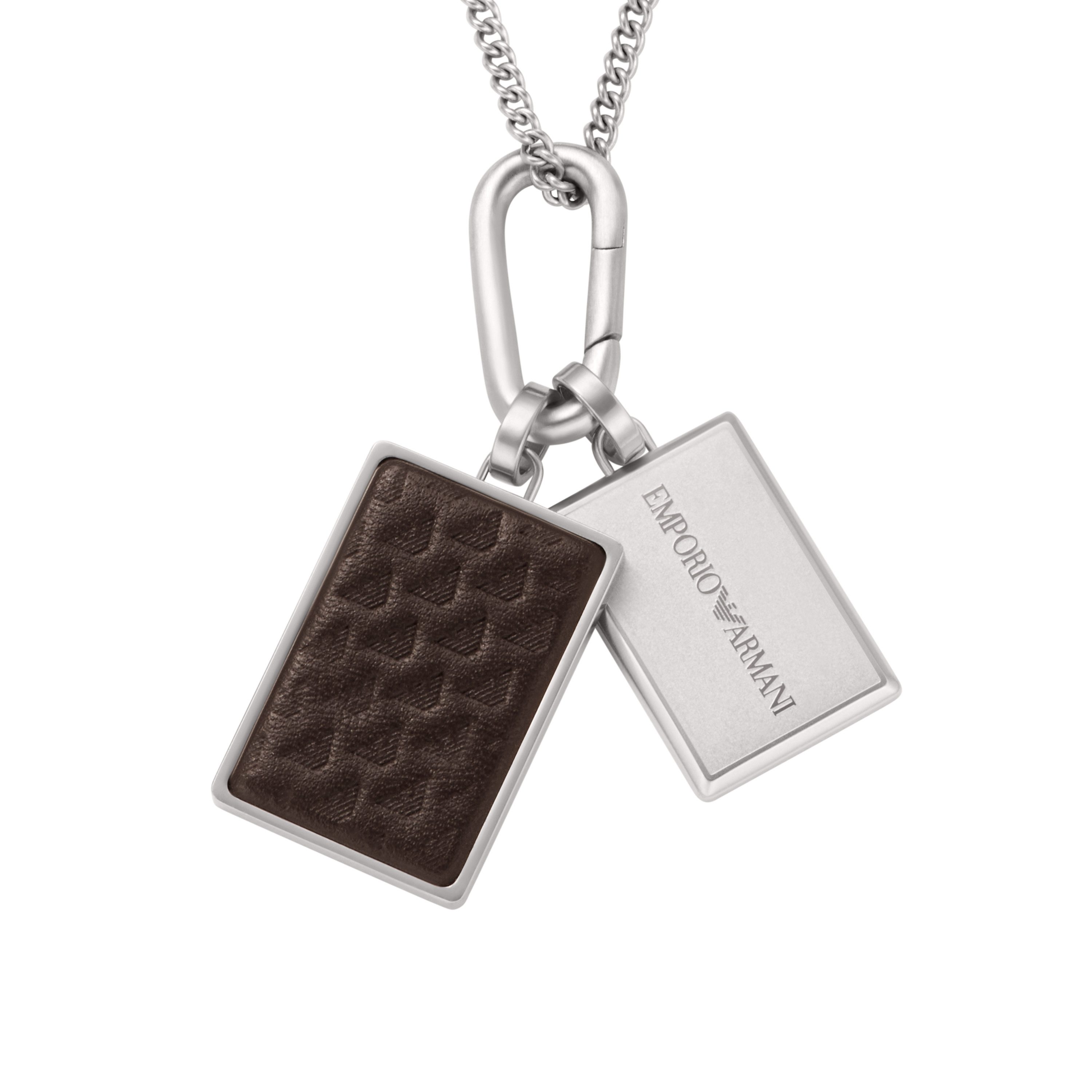 Kette mit Anhänger Schmuck Geschenk Edelstahl Halsschmuck EAGLE LOGO Dog Tag
