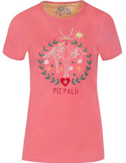 Piz Palü T-Shirt Piz Palü Damen Shirt 'Albaching' mit Hirsch Motiv