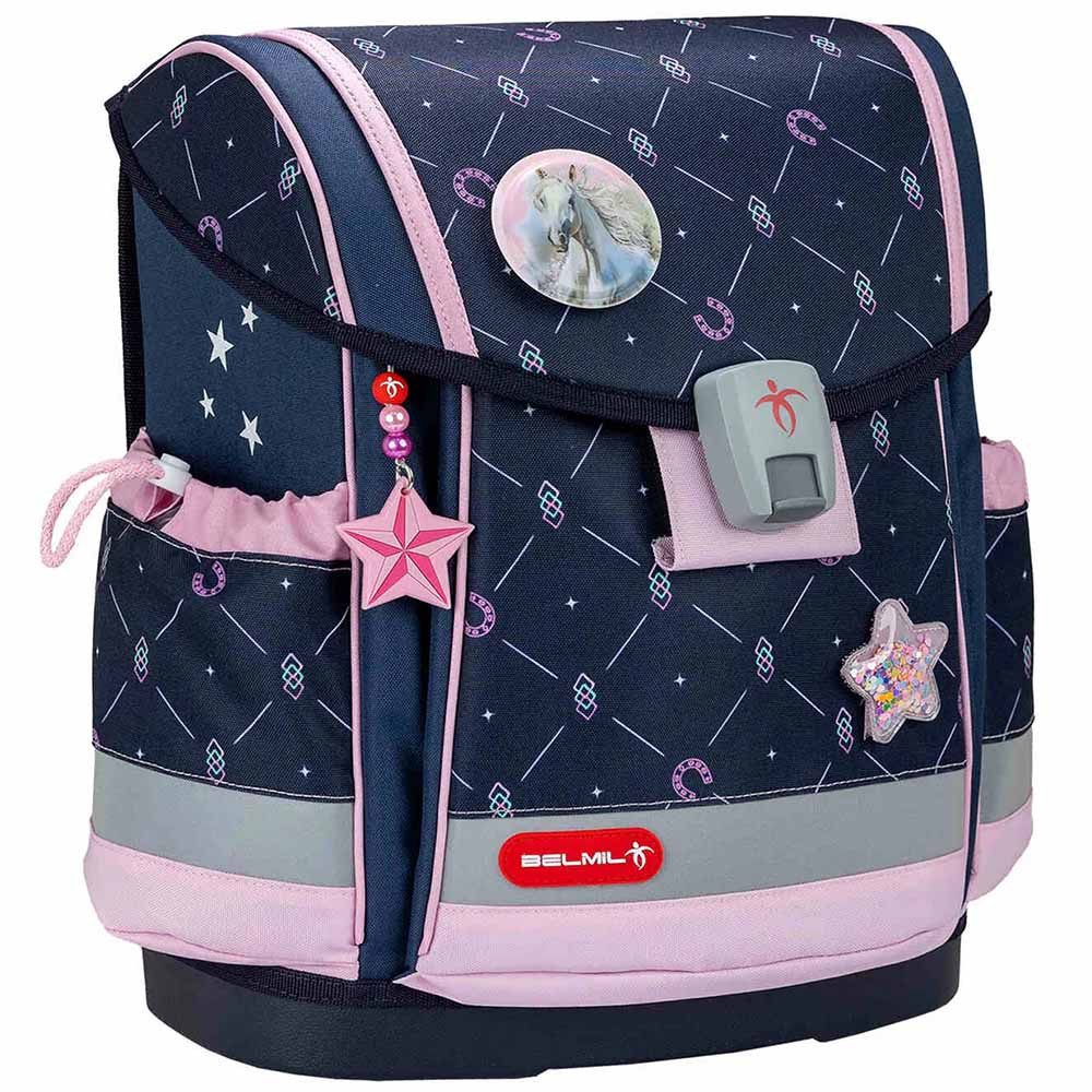 Belmil Schulranzen Set Classy PLUS 10-teilig 2025 Mädchen Midnight Gallop